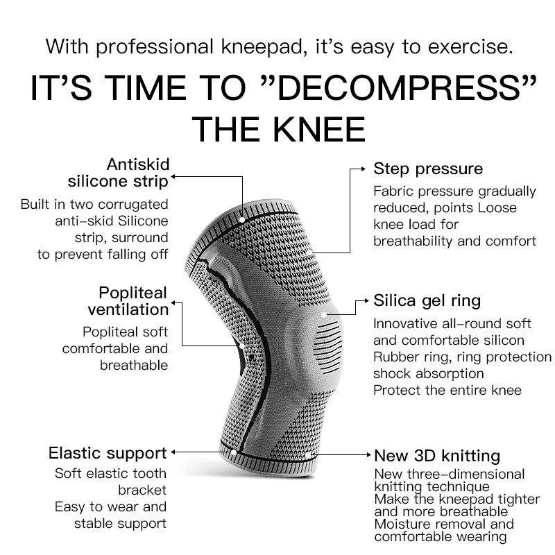  Elastic Silicone Knee Brace N - Running Gear review and price