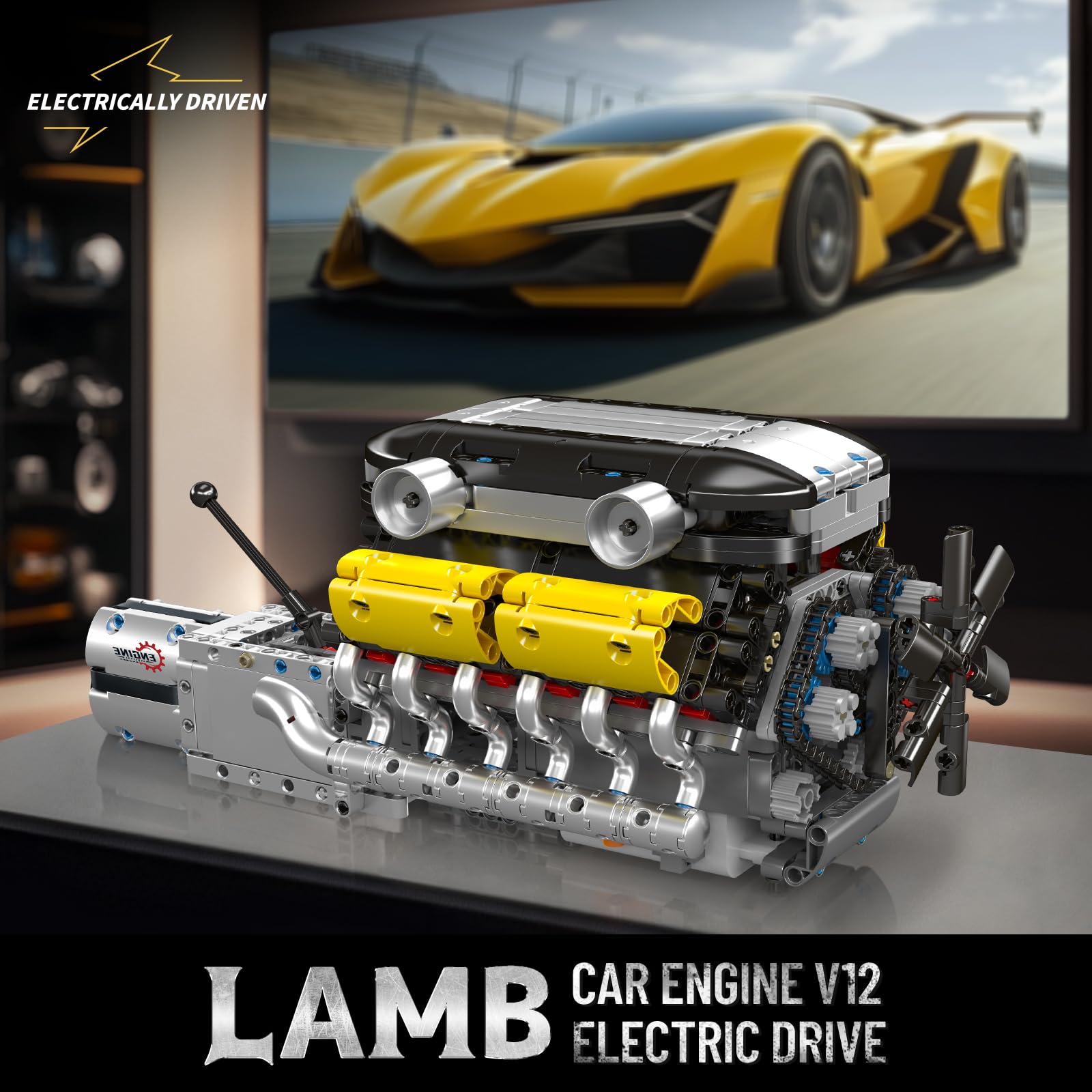 V12 Engine Model kit That Runs - Running Gear Car review and price