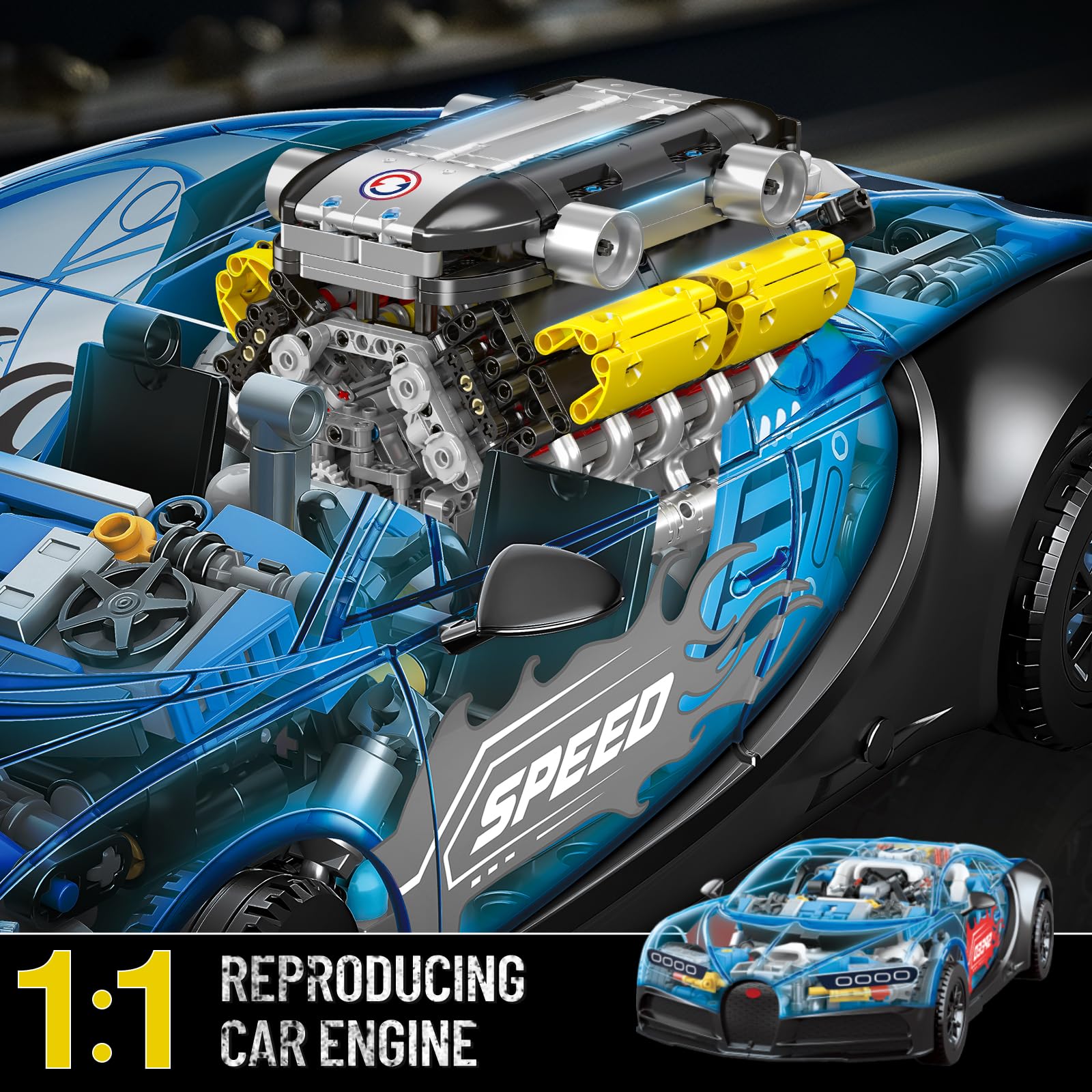 V12 Engine Model kit That Runs - Running Gear Car review and price