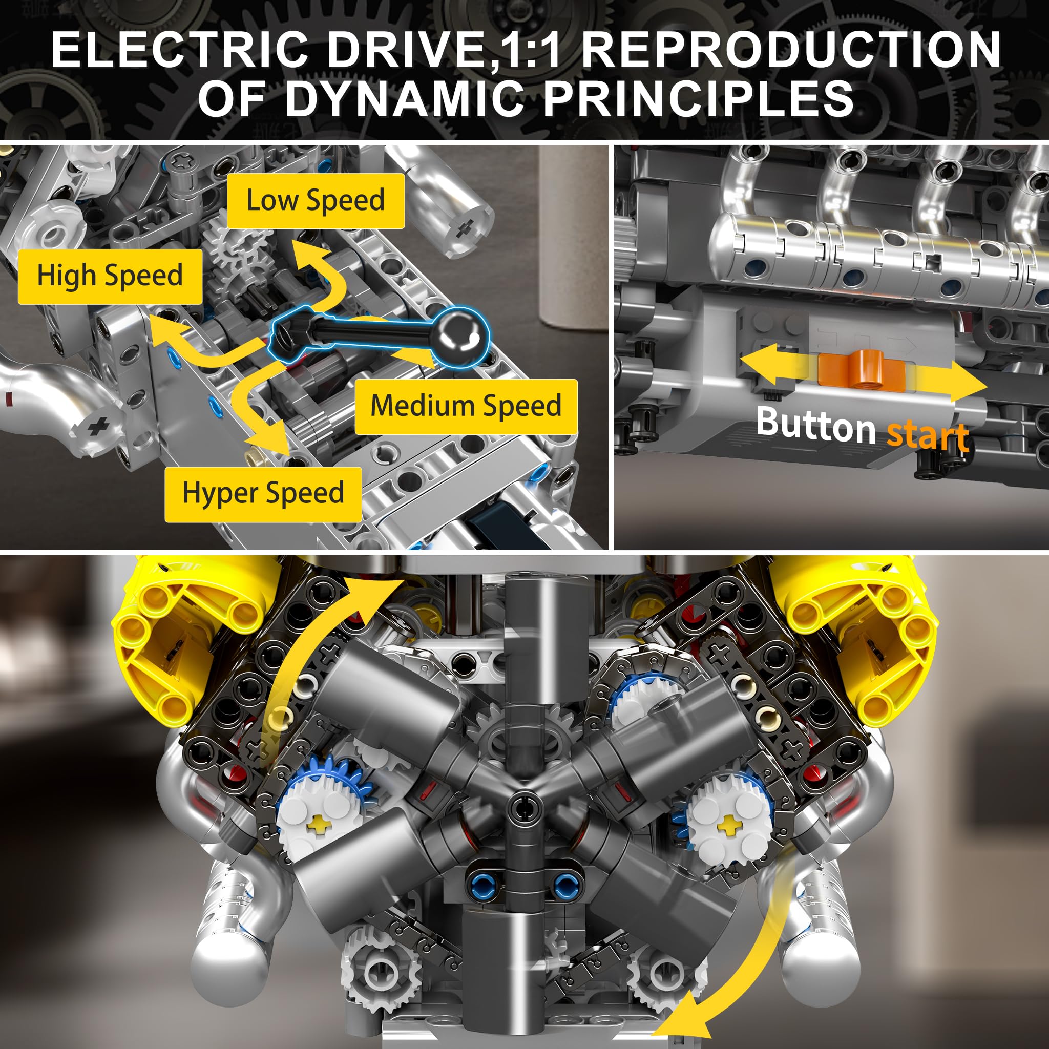 V12 Engine Model kit That Runs - Running Gear Car review and price