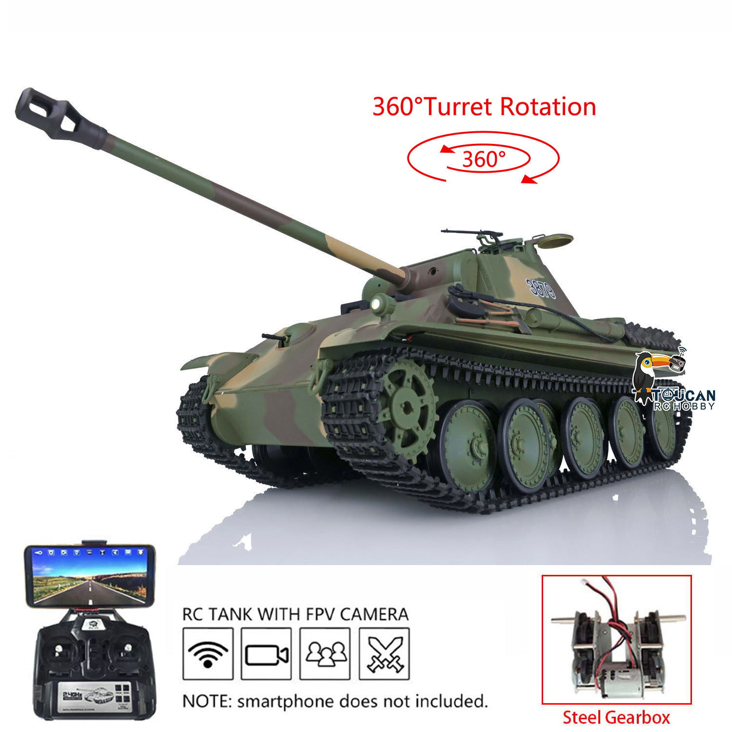 Heng Long 1/16 RC Tank 7.0 Pla - Running Gear Box review and price